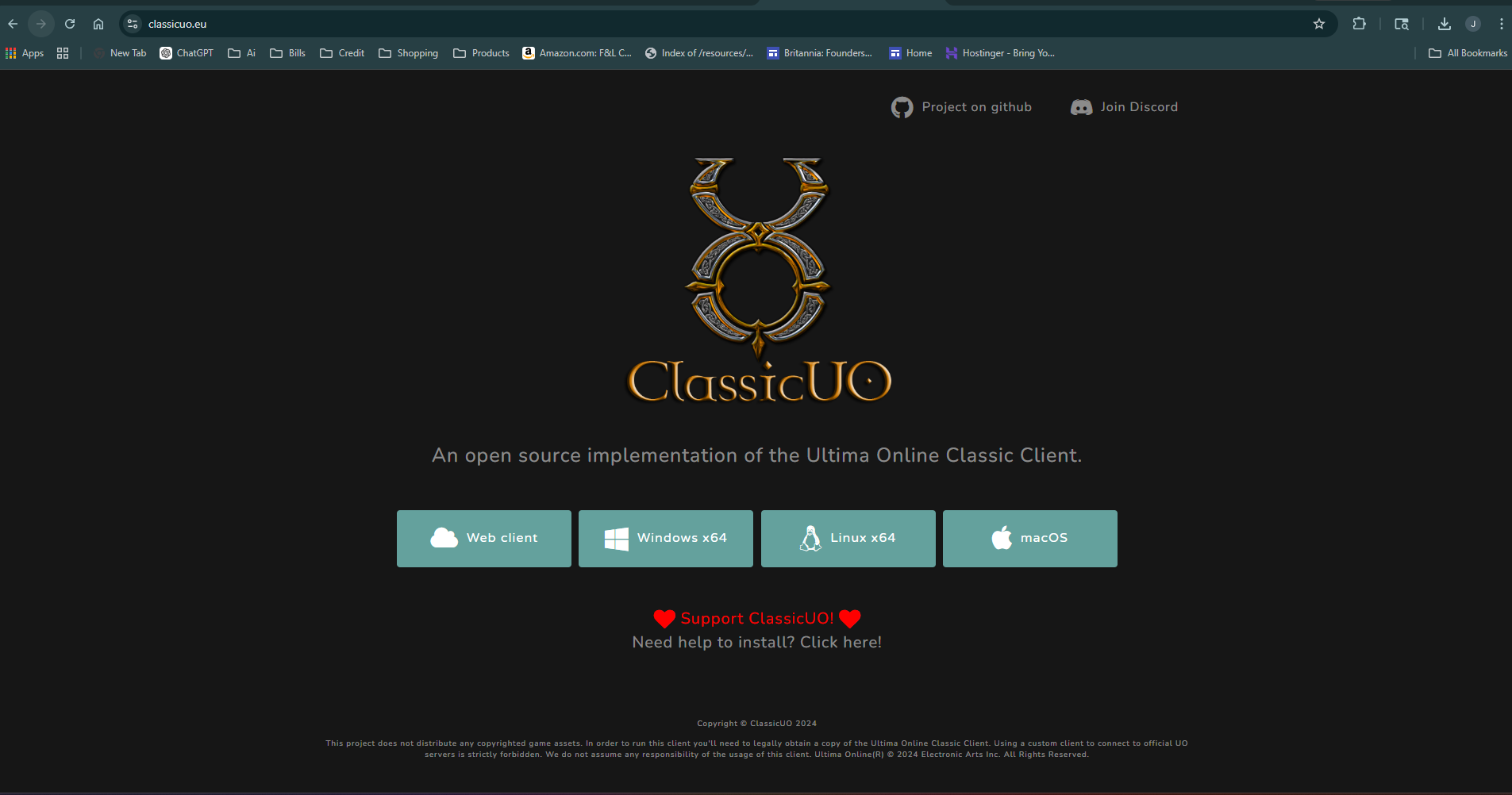 ClassicUO Download