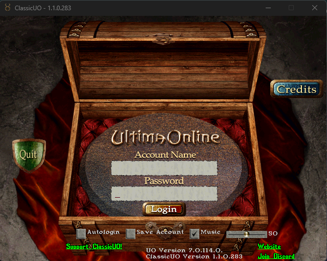 Login Screen